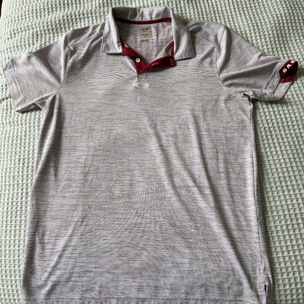 Red Oakley Golf Polo Regular Fit, Size M